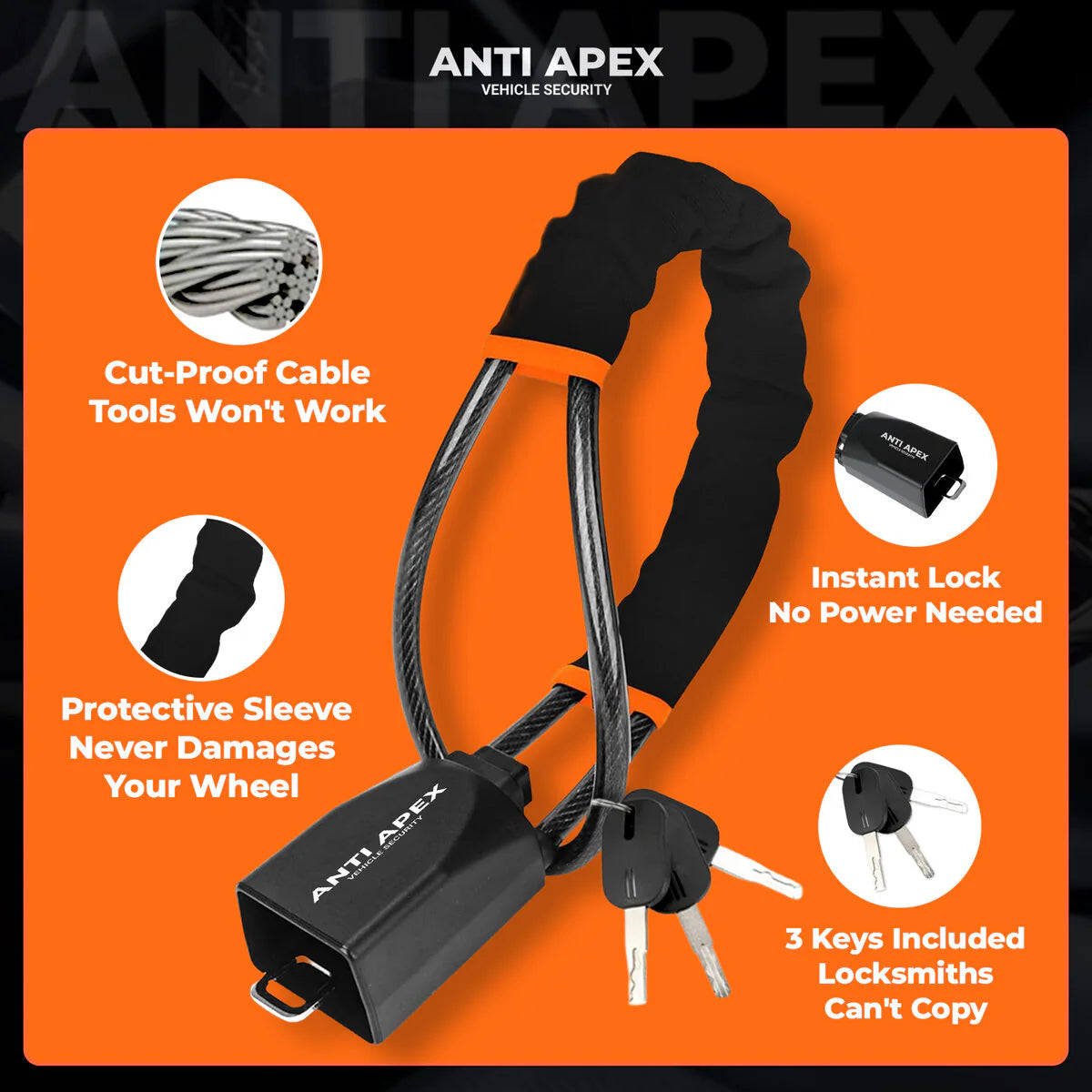 TitanLock™ Steering Wheel Lock | Best Car Security UK | Antiapex