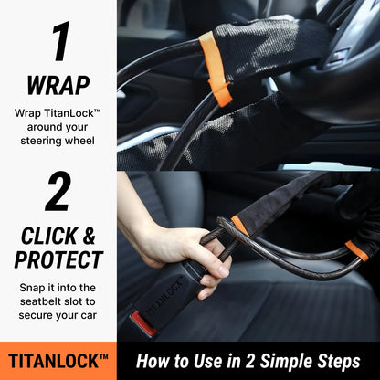 TitanLock™ Steering Wheel Lock | Best Car Security UK | Antiapex